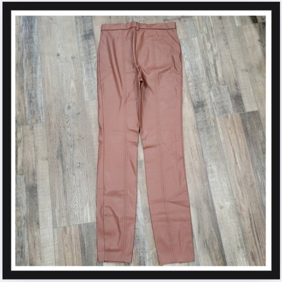 Jason Wu Faux Leather Split Hem Pants - Picture 3 of 5